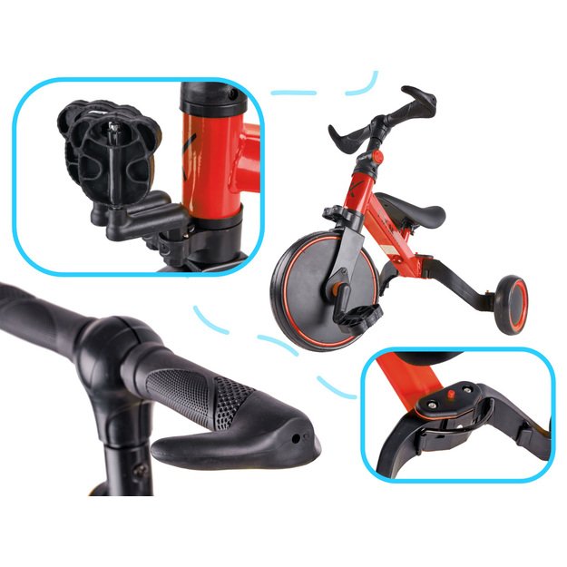 Trike Fix Mini cross tricycle 3in1 with pedals (red)