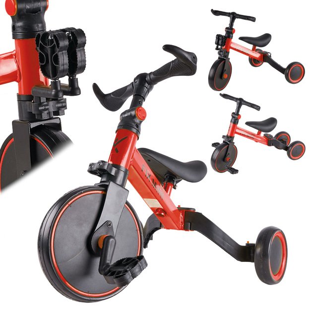 Trike Fix Mini cross tricycle 3in1 with pedals (red)