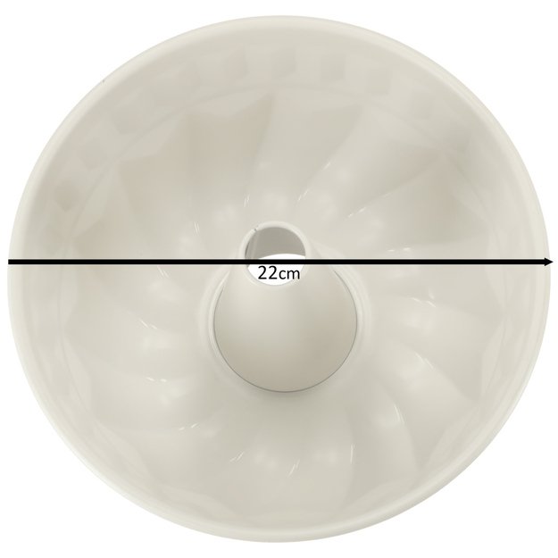 Apvali pyrago forma su rankove keksiukams kepti 22 cm rudos spalvos