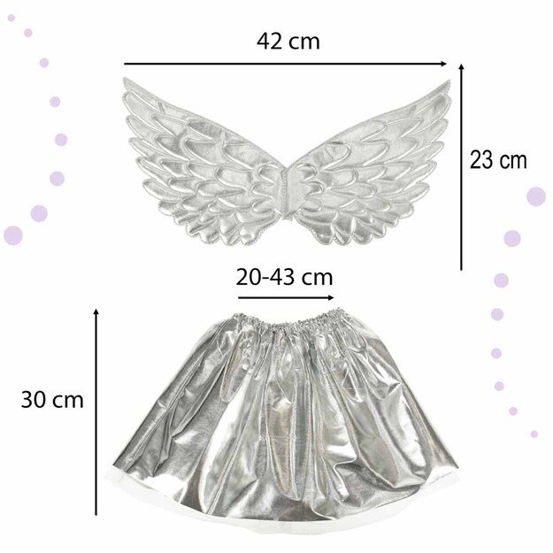 Vienaragio kostiumo sijonas sijonas galvos juosta sidabrinė 18