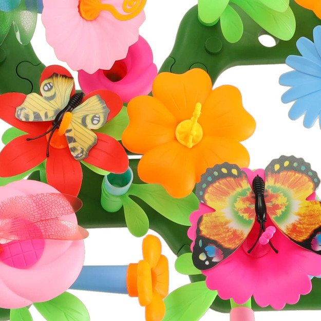 Gėlės kūrybiniai blokai gėlių sodas 175 elementai 16