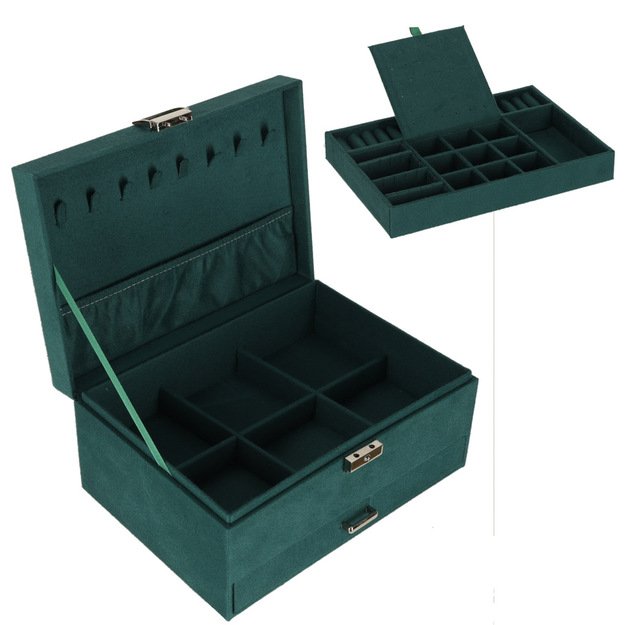 Juvelyrinių dirbinių dėžutės organizatorius žalias 6