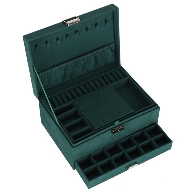 Juvelyrinių dirbinių dėžutės organizatorius žalias 10