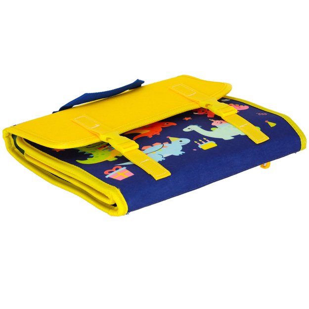 Sensorinė manipuliavimo lenta montessori kuprinės dėklas mėlynas 3