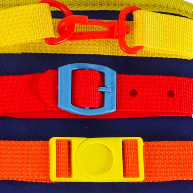 Sensorinė manipuliavimo lenta montessori kuprinės dėklas mėlynas 15