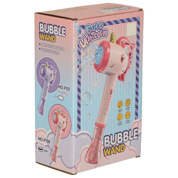 Muilo burbulų pistoletas burbulų mašina vienaragis lazdelė šviesos garsas 11