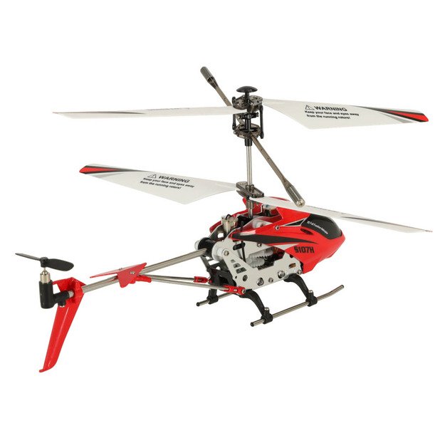 SYMA S107H RC sraigtasparnis 2.4GHz RTF raudonos spalvos