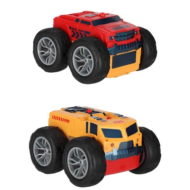 RC Revolt 2 Sided Rescue Racer mėlynas nuotolinio valdymo automobilis 15