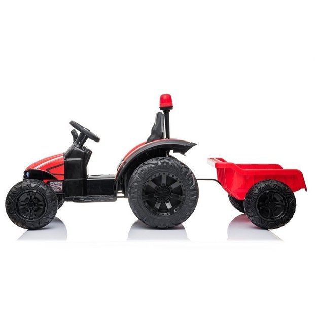 Electric Ride On Tractor HZB-200 with Trailer Red 3