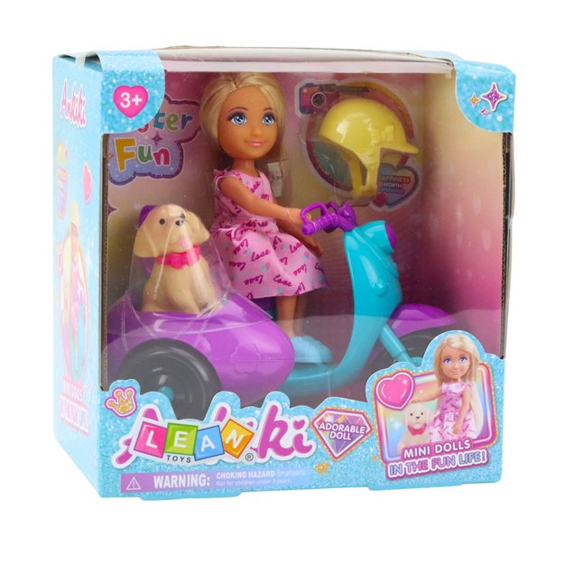 ANKIKI LĖLĖ ANT MOTOCIKLO SU ŠUNIUKU 4