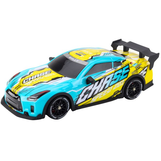 RC Remote Controlled Sports Car with Illuminated Drift Body Turquoise 1