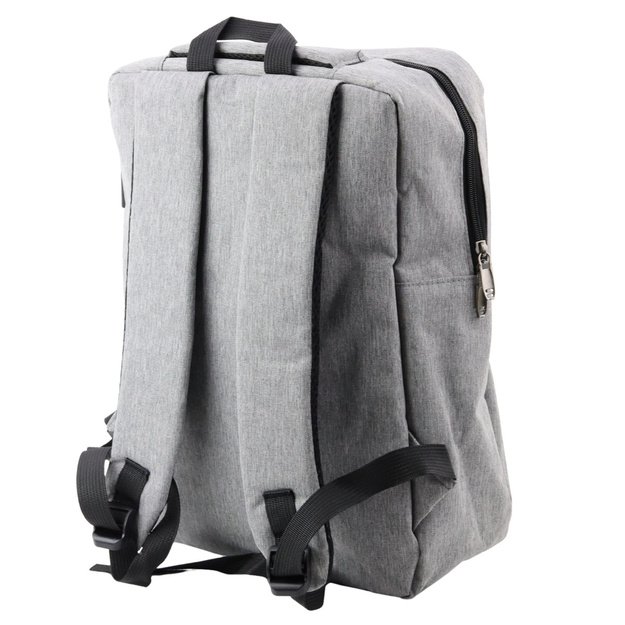 City Business Backpack USB Middle Compartment Gray 14L 40cm 2