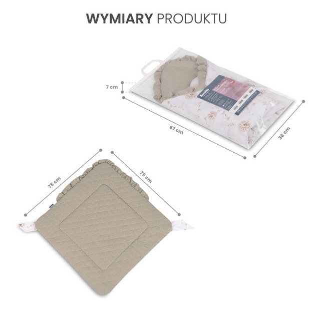 Kūdikio vokelis BEIGE 75x75 12