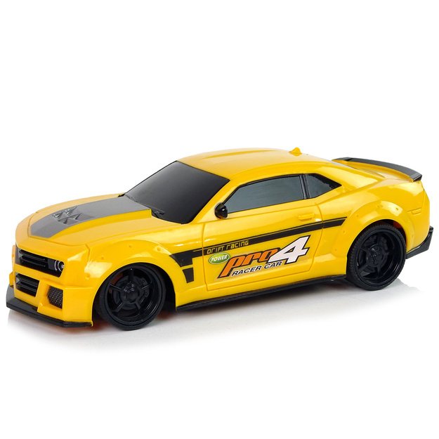 RC SPORTINIS AUTOMOBILIS 1:24 – GELTONAS SU TONUOTAIS LANGAIS 1