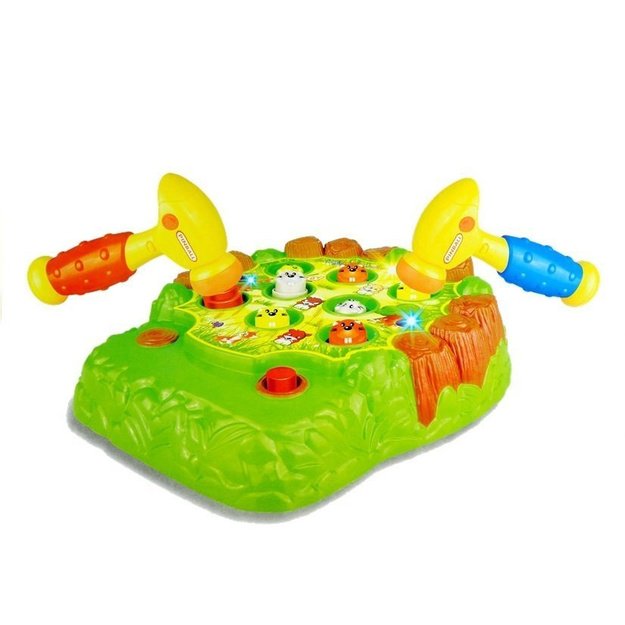 "Whack a Mole" elektrinis žaidimas Žaisliniai plaktukai su garsais 10