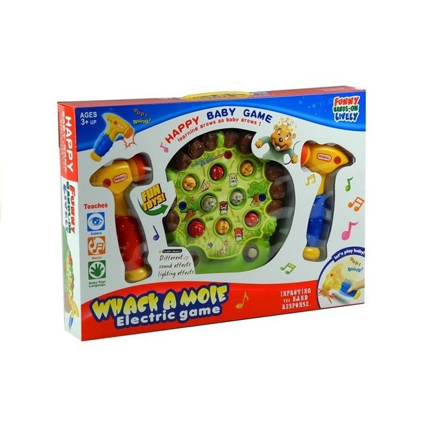"Whack a Mole" elektrinis žaidimas Žaisliniai plaktukai su garsais 8