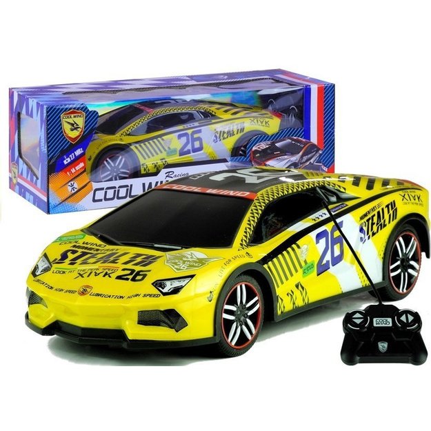Remote controlled Sports Car R/C Remote Yellow