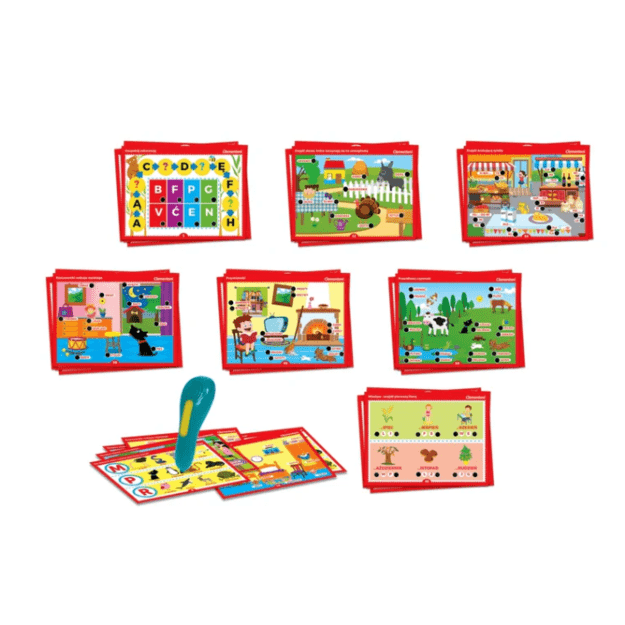 Talking Pen 500 Questions Letters and Words Learn While Having Fun Polish Language Clementoni 50780