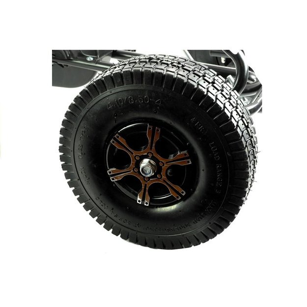 Go-Cart Monster White/Black - Pumped Wheels With Hand Break