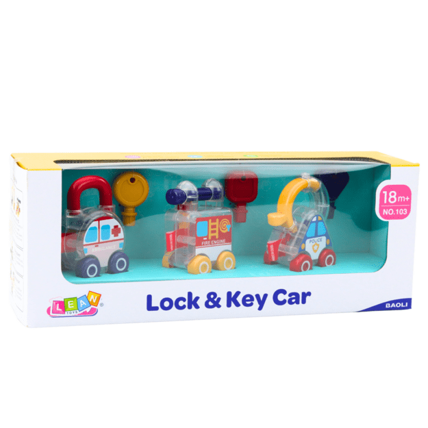 Set of Cars With Key Educational Police Fire Ambulance 3pcs 5