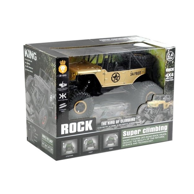 R/C automobilis-monstras Jeep 1:18 Auksinis 6