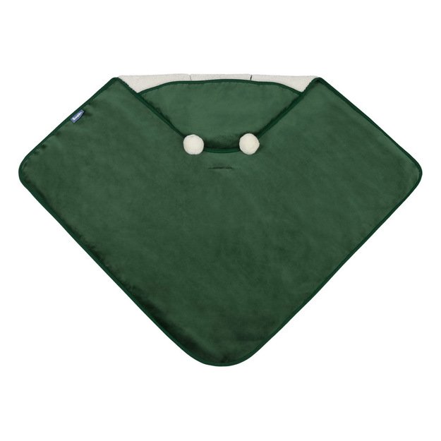 CARRY COT SWADDLE PLUSH BLANKET RAM 75X75 GREEN 2