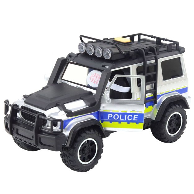 Police Off-Road Vehicle with Horse Trailer, Lights and Sounds 2