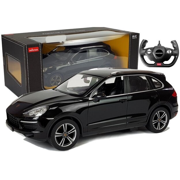 Porsche Cayenne Turbo Remote Controlled RC Rastar Black 1:14