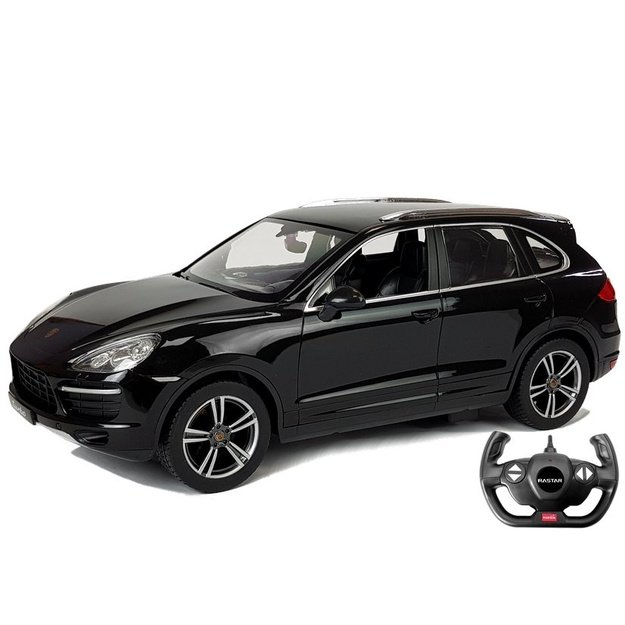 Porsche Cayenne Turbo Remote Controlled RC Rastar Black 1:14