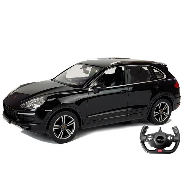 Porsche Cayenne Turbo Remote Controlled RC Rastar Black 1:14