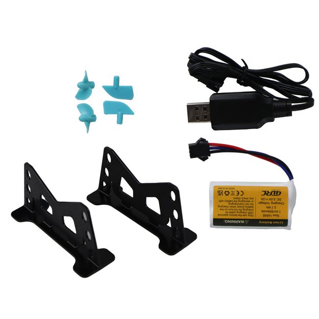 RC Water Boat 2.4G Yellow-Turquoise Waterproof Remote Control 3