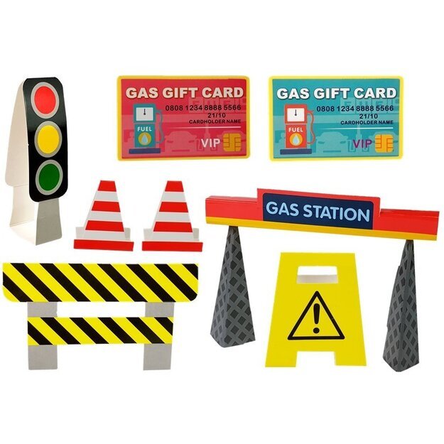 Degalinė su automobilių šviesomis ir garsu 6