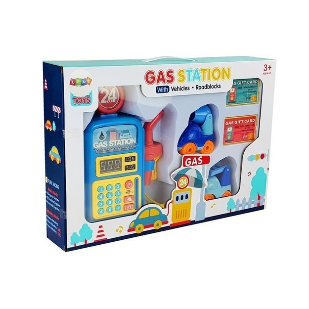 Degalinė su automobilių šviesomis ir garsu 8