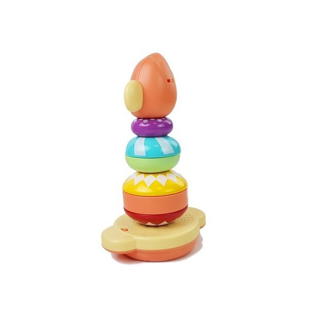 Mokomoji beždžionių piramidė su garsais, mokymasis skaičių 4