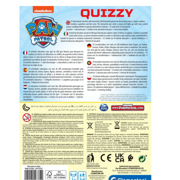 Interactive Quiz Paw Patrol Nickelodeon Clementoni 16334 3
