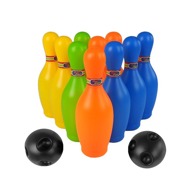 Colourful Bowling Set 10 pcs Ball 20 cm