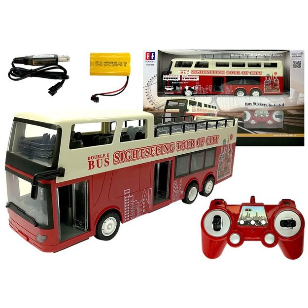 Remotely Controlled Double Decker Bus R/C 2.4G 1:18