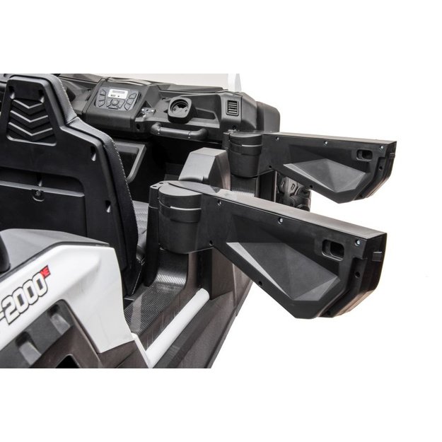 Elektrinis pasivažinėjimo bagis A033 4x4 24V baltos spalvos 7
