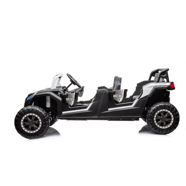 Elektrinis pasivažinėjimo bagis A033 4x4 24V baltos spalvos 28