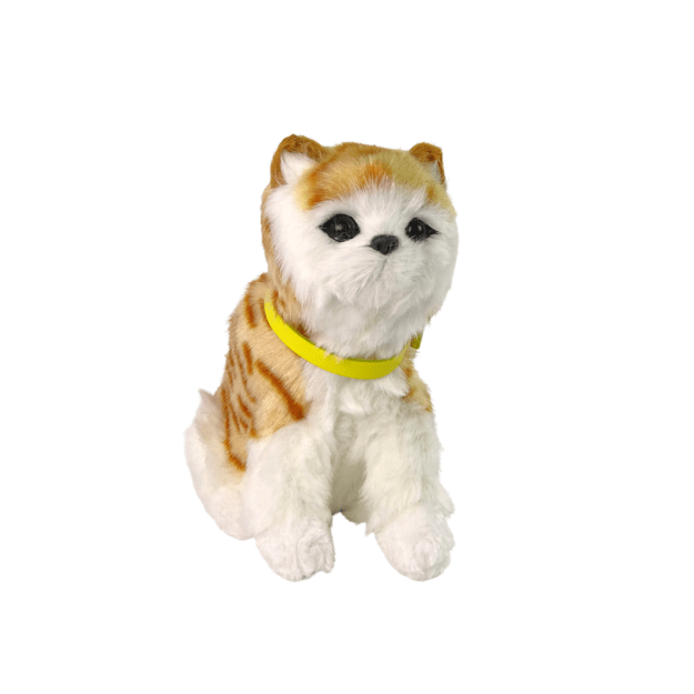 Interactive Plush Kitty Soft fur Stroke its head and learn its functions