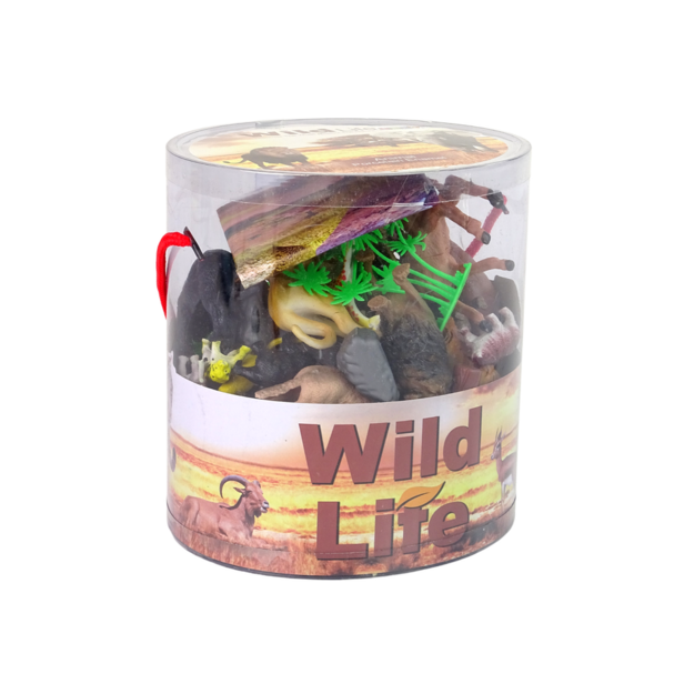 Large Figure Set Wild Animals Safari  + Accessories  34 Elements