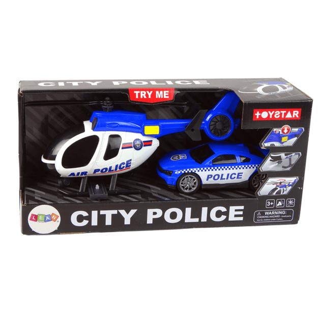 Sraigtasparnis Auto policijos transporto priemonių rinkinys Garsas 2