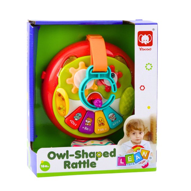 Interactive Owl Pendant with Moving Elements, Piano, and Rustling Tail