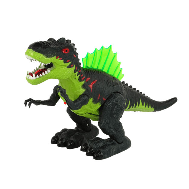Dinozauras kvėpuoja ugnimi Garo žibintai Baterija Žalia 3
