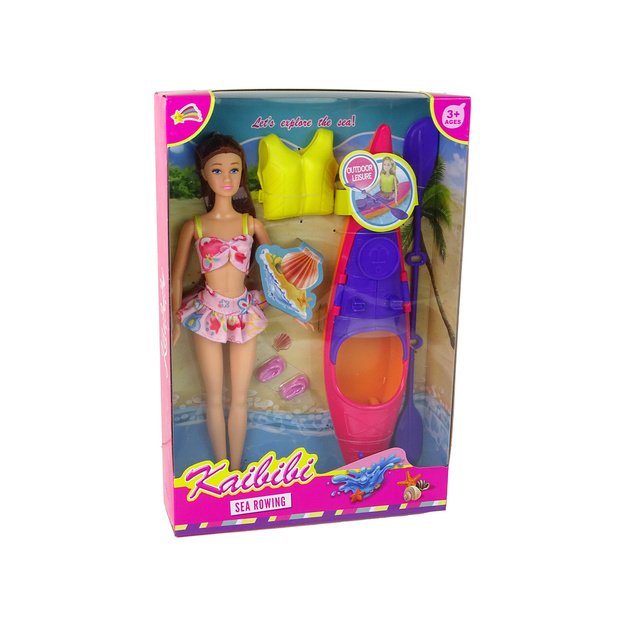 Lėlių priedų rinkinys Baidarė rožinė 9