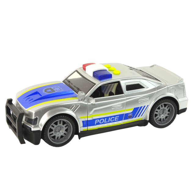 Automobilis Policija 1:14 Šviesos garsai Sidabrinis