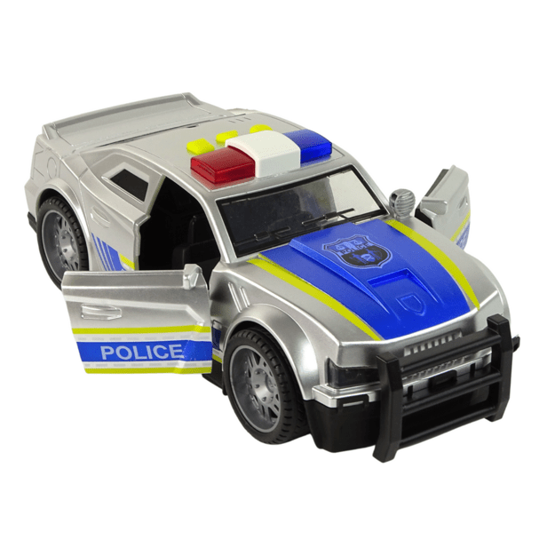 Automobilis Policija 1:14 Šviesos garsai Sidabrinis
