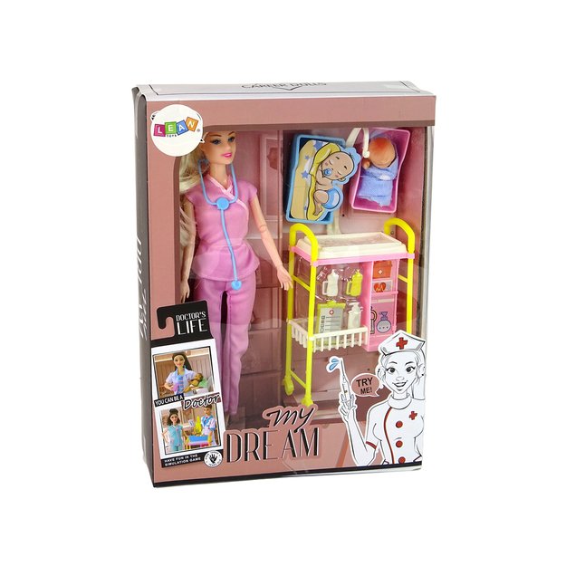 Vaikų lėlių gydytojo ilgų plaukų aksesuarai 5