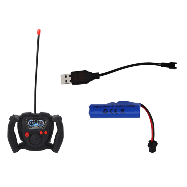 Nuotoliniu būdu valdomas RC traktorius su priekaba 1:16 žalias 7