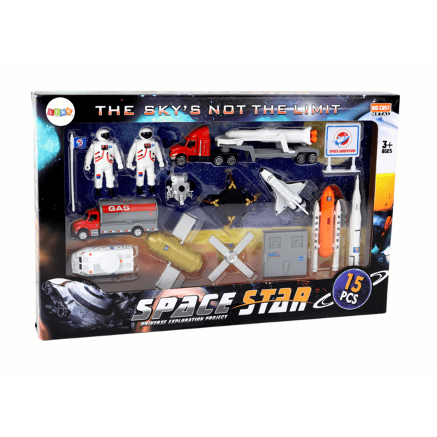 Set of Figures Space Truck Rocket 15 El.